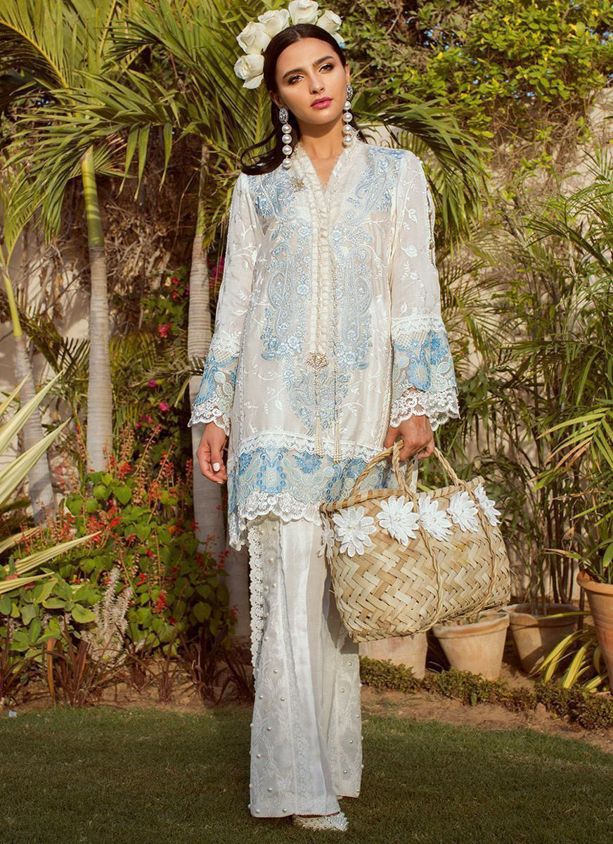 Pearl Raw Silk Bell Bottom