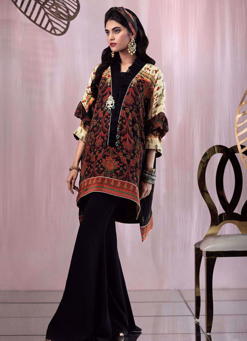 Picture of Black Crepe Bell Bottom