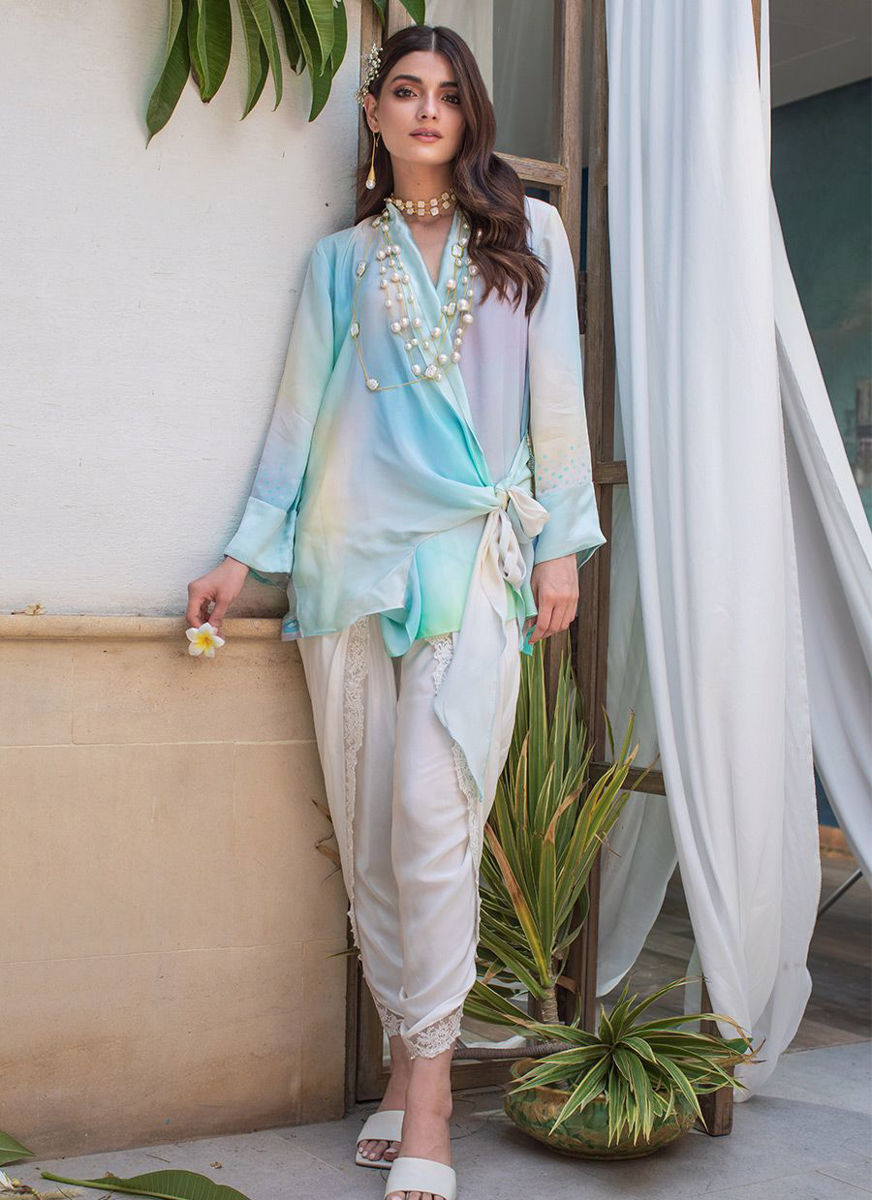 Lea Embroidered Overlap Shalwar