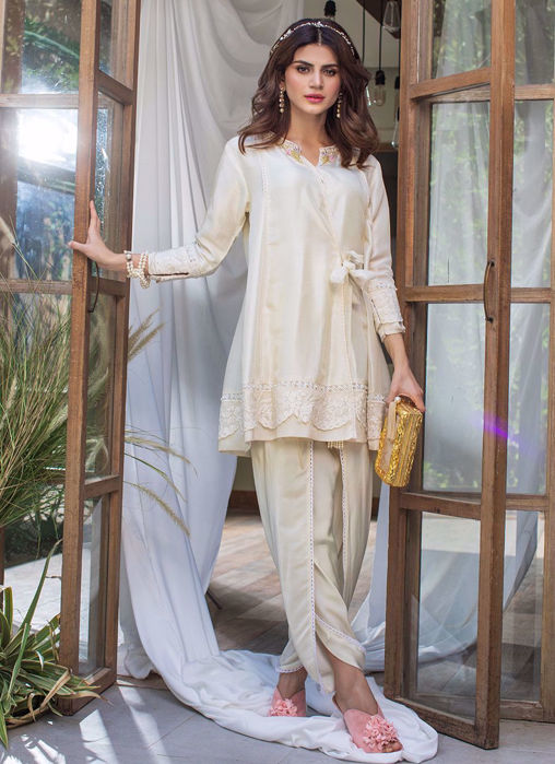 Picture of Ivory Overlap Shalwar
