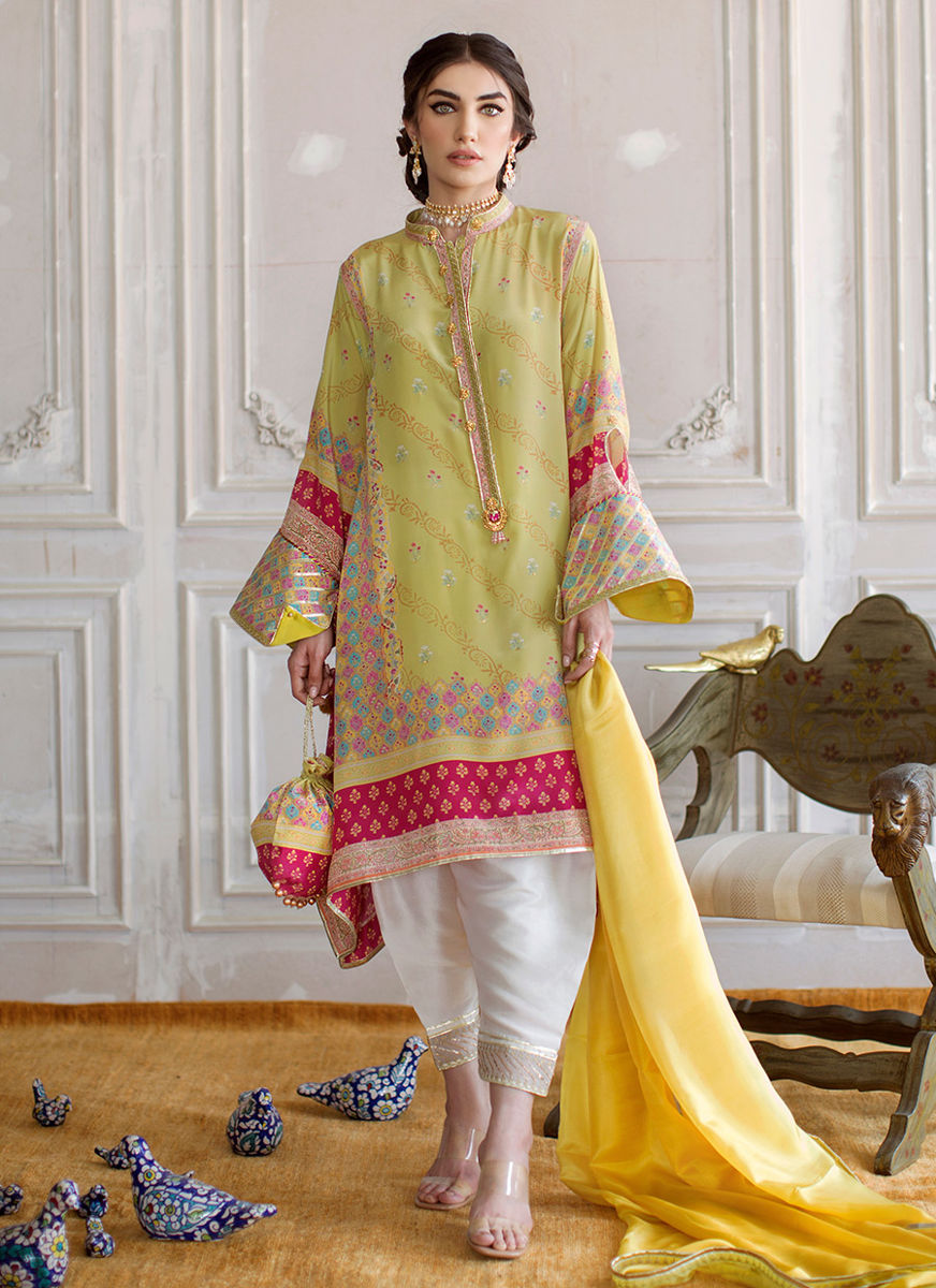Mila Crepe Tunic And Silk Dupatta