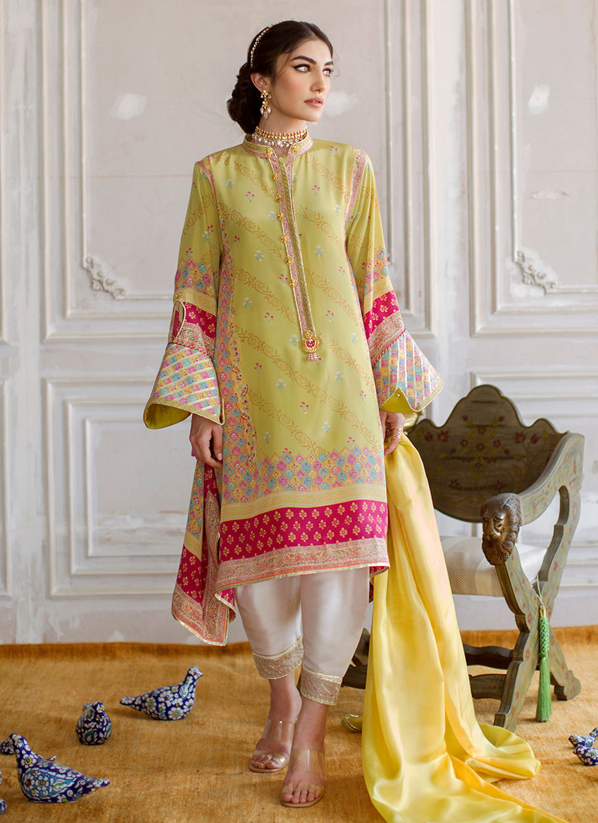 Mila Crepe Tunic And Silk Dupatta