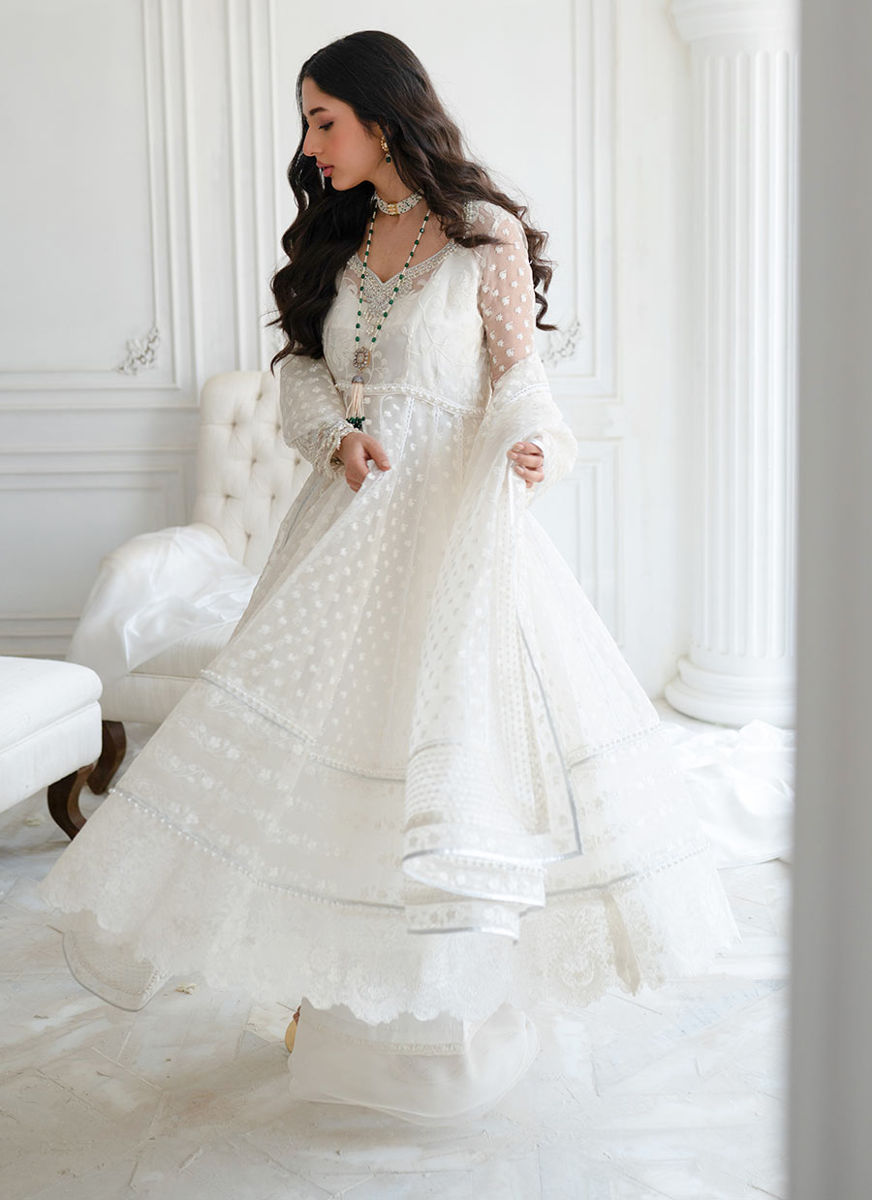 Leelee Ivory Kalidaar And Dupatta