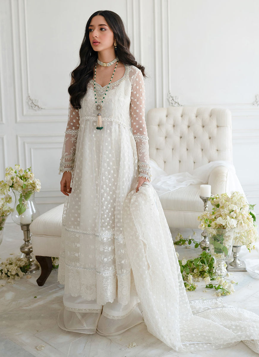 Leelee Ivory Kalidaar And Dupatta