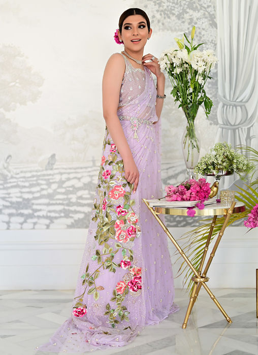 Picture of Lilac Maaheem Saree
