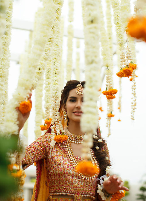 Riha Saffron Lehenga Choli