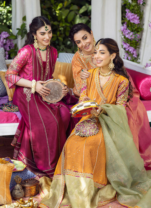 Zareen Fuchsia Kalidaar And Dupatta