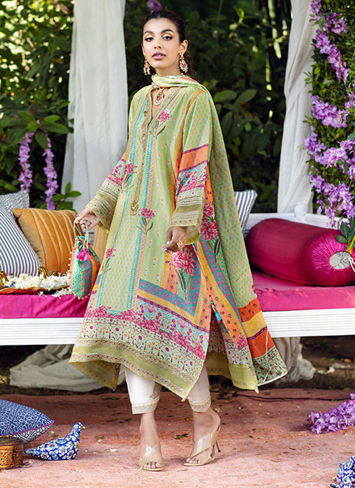Picture of Erina Lime Shirt And Dupatta