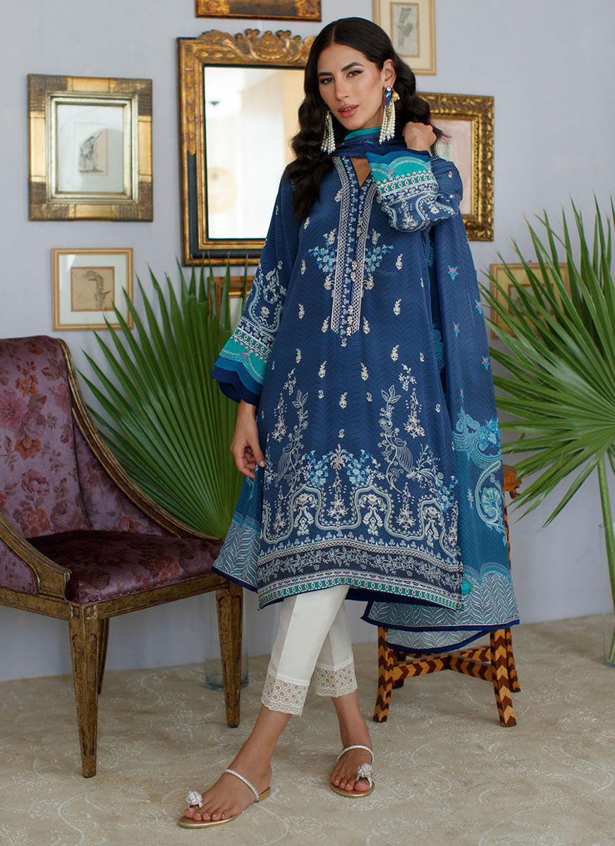 Aaliyah Midnight Shirt And Dupatta