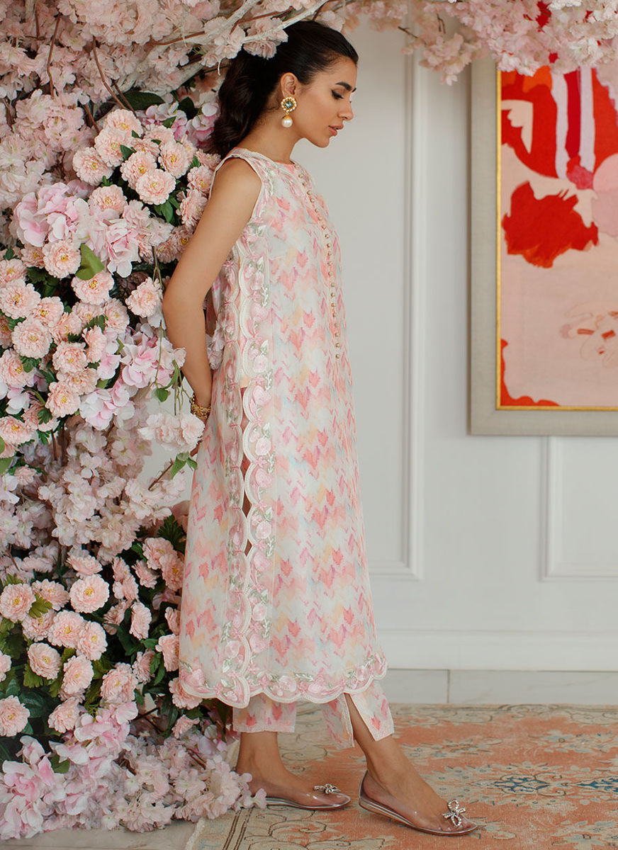 Ikat Emma Shirt And Dupatta