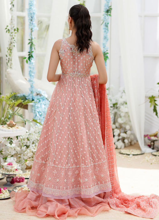 Chloe Coral Cutwork Kalidaar