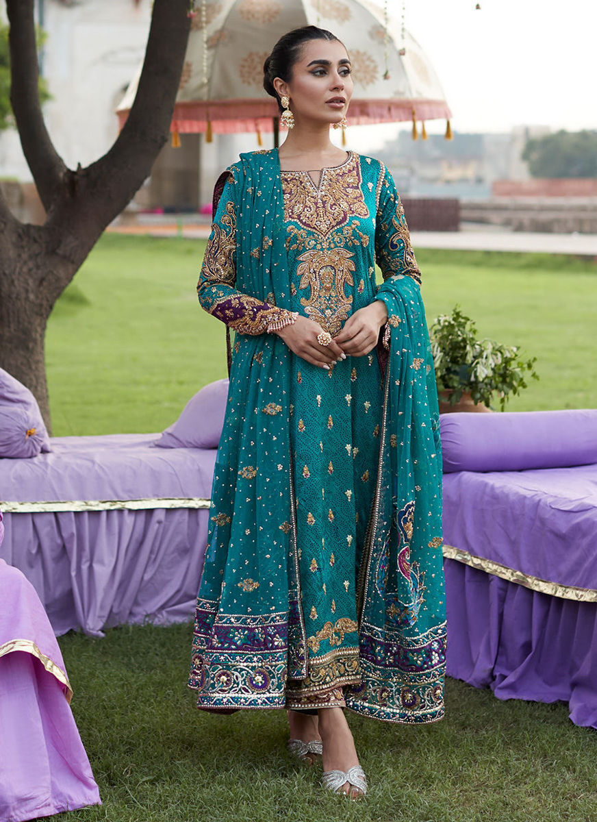 Sona Seagreen Mehndi Long Shirt