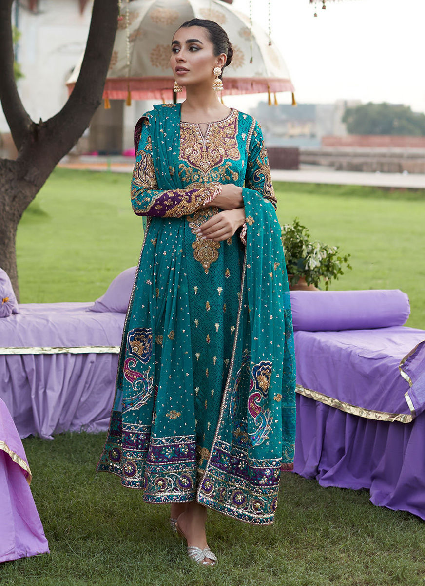 Sona Seagreen Mehndi Long Shirt