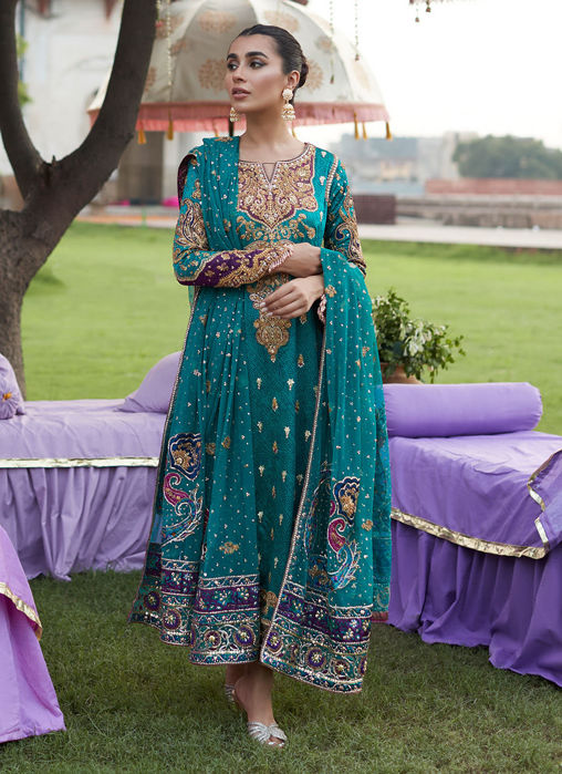 Sona Seagreen Mehndi Long Shirt