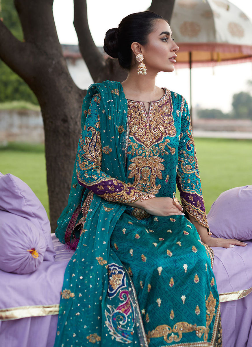 Sona Seagreen Mehndi Long Shirt