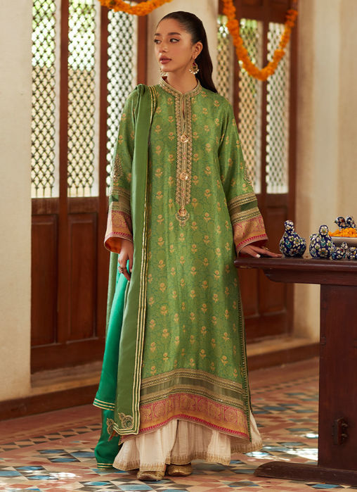 Picture of Rina Green Shirt And Dupatta