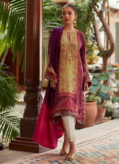 Picture of Jia Plum Shirt And Dupatta