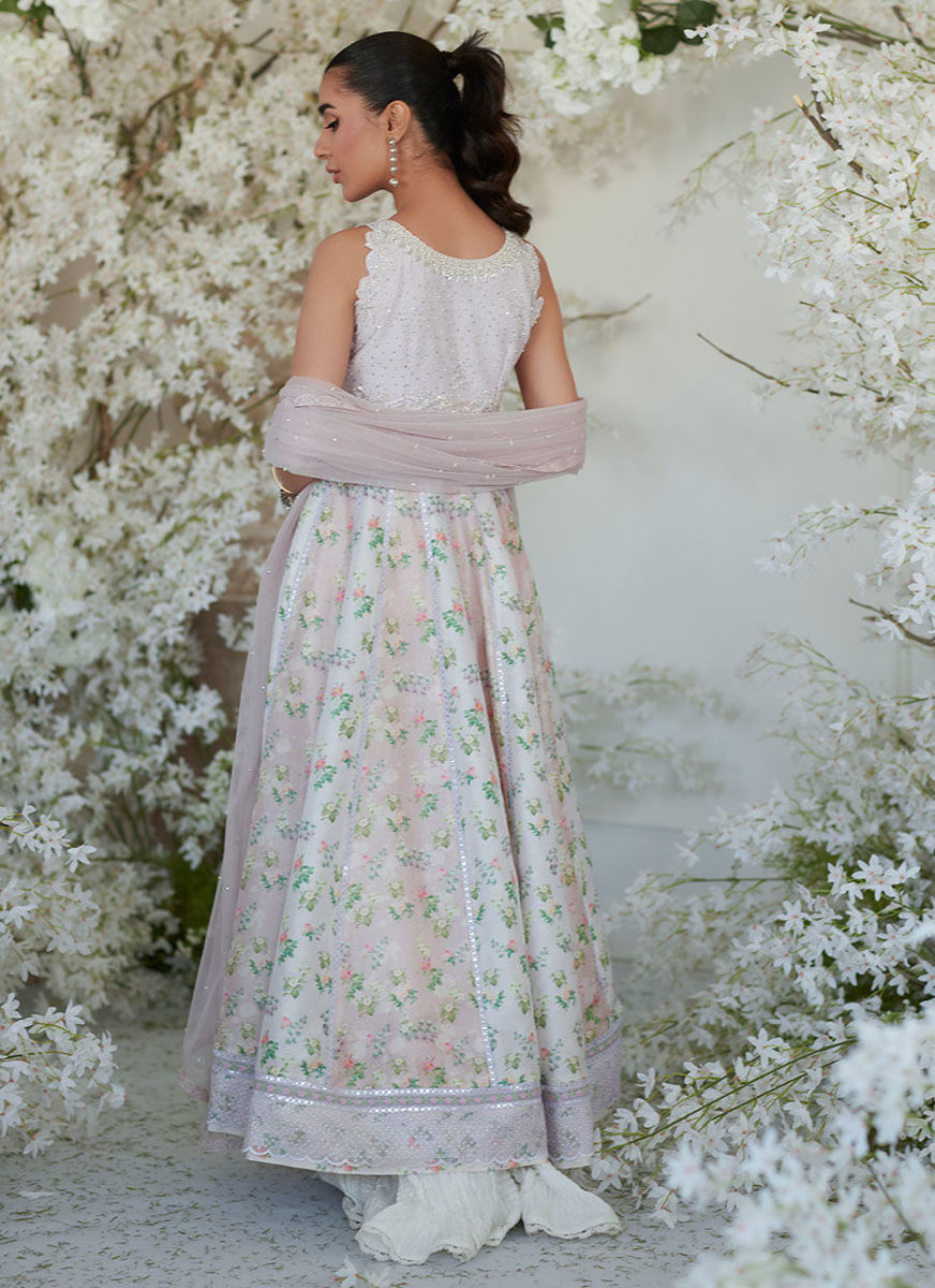 Neenee Pink Kalidaar And Dupatta