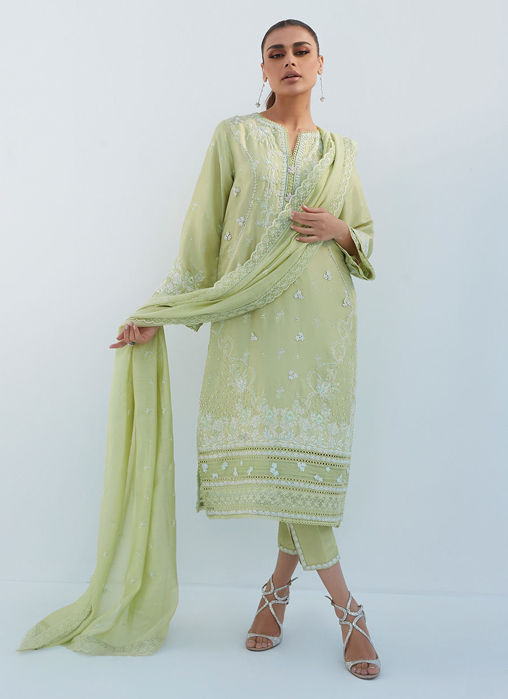 Picture of Judie Apple Green Shirt And Dupatta