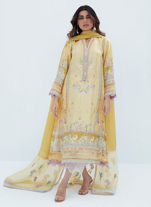 Picture of Lyma Lemon Shirt And Dupatta