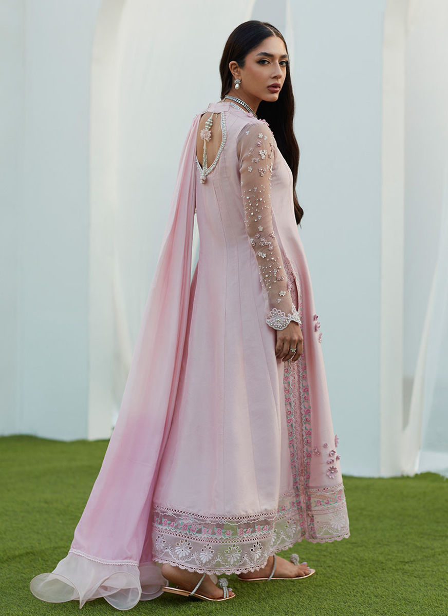 Pixie Pink Kalidaar And Draped Dupatta