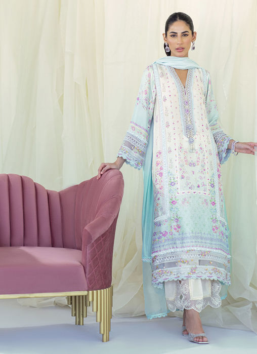 Picture of Frannie Ombre Silk Shirt And Dupatta
