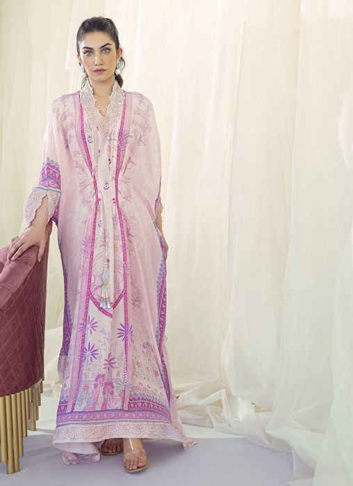 Picture of Daisy Blush Crepe Kaftan