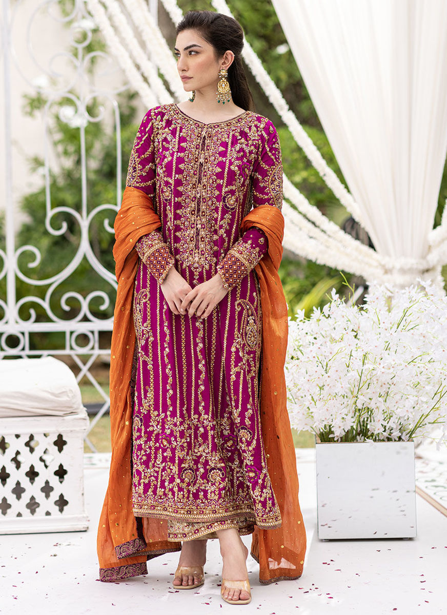 Azin Magenta Kurta