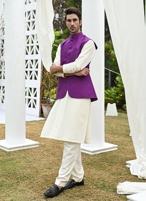 Farzaneh Purple Waistcoat