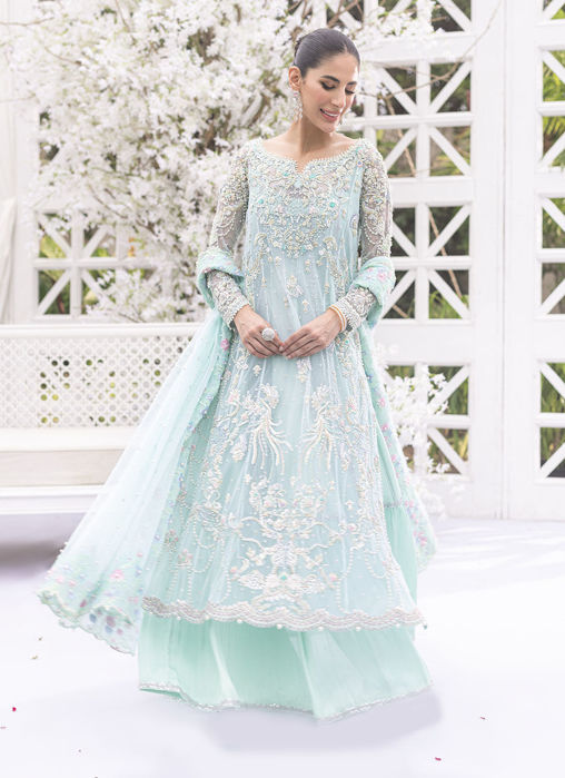 Janan Aqua Panelled Shirt