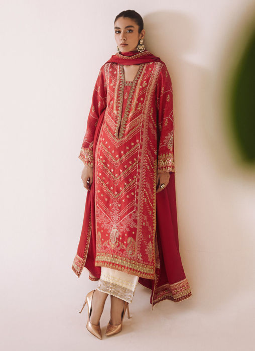 Picture of Aneeta Crimson Shirt And Dupatta
