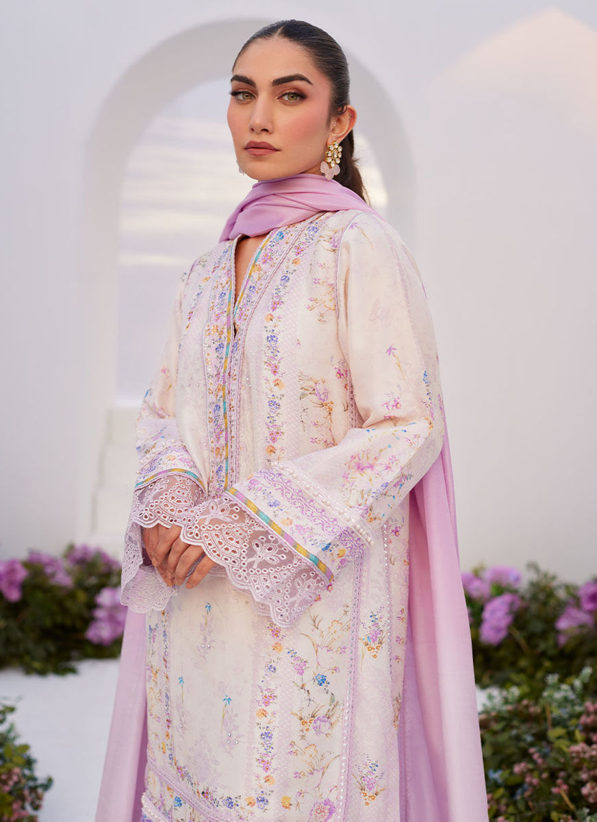 Heather Lavender Shirt And Dupatta