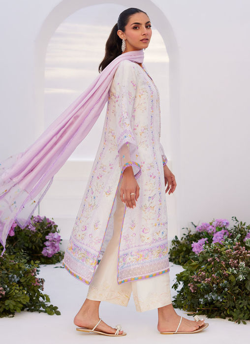 Picture of Thistle Lilac Shirt And Dupatta
