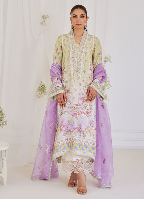 Picture of Renata Shirt with Embroidered Dupatta