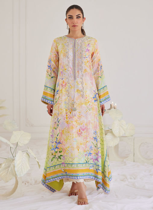 Picture of Blanca Raw Silk Kaftan