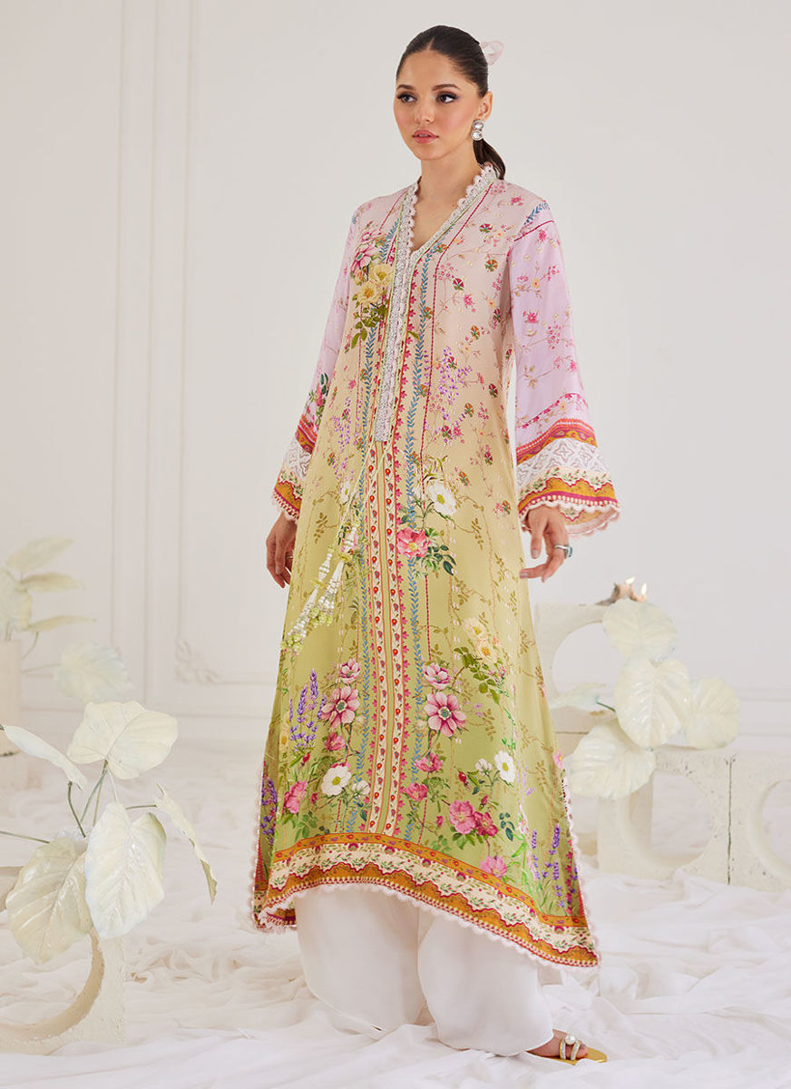 Nica Ombre Crepe Kaftan