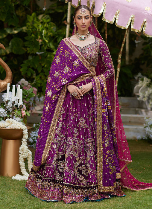 Picture of Zimal Plum Lehenga Choli
