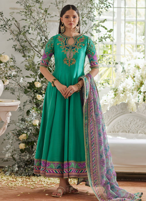 Picture of Ilyana Sea Green Kalidaar