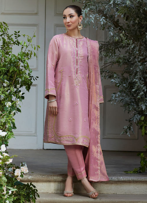 Picture of Cisel Pink Shirt And Dupatta