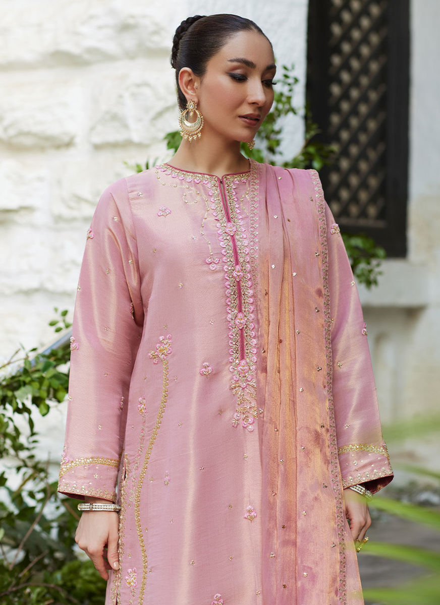 Cisel Pink Shirt And Dupatta