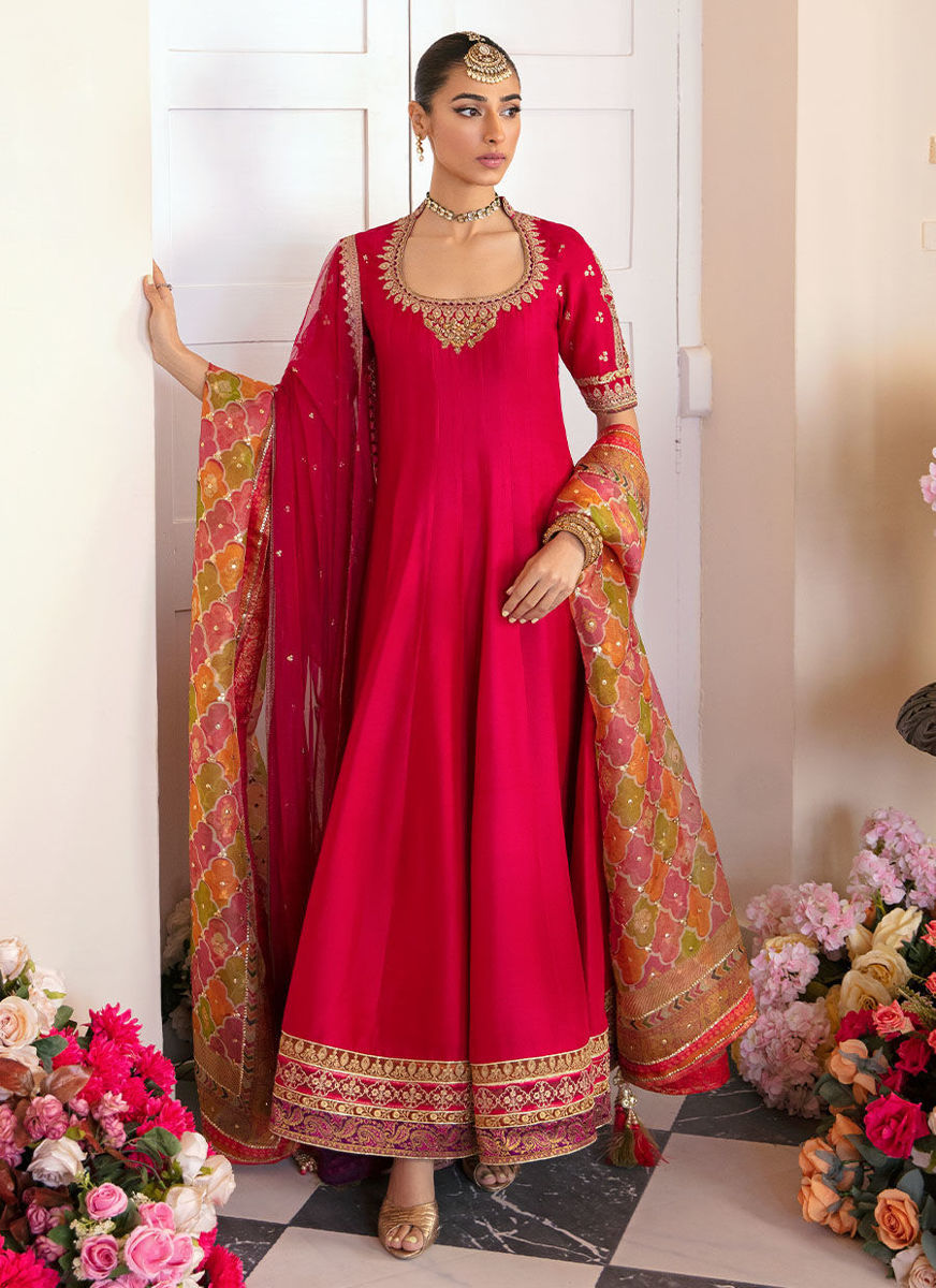 Sitya Kalidaar -  Printed Organza Dupatta Only