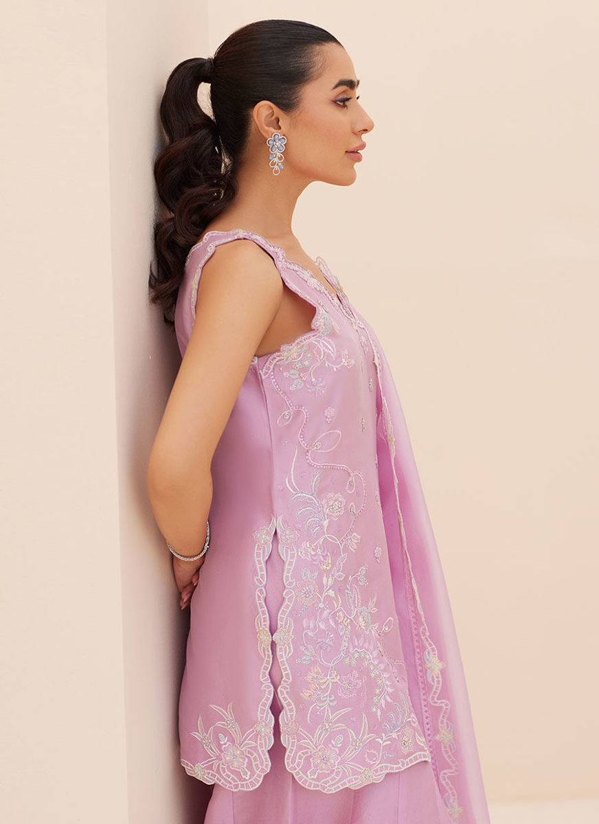 Lilliana Lilac Shirt And Dupatta