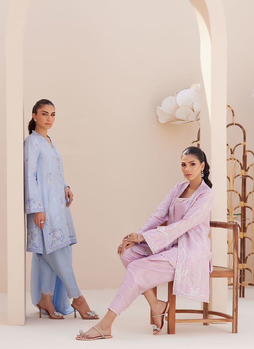 Layana Lavender Jacket With Slip