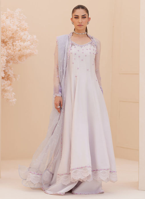 Picture of Katniss Silver Pearl Kalidar And Dupatta