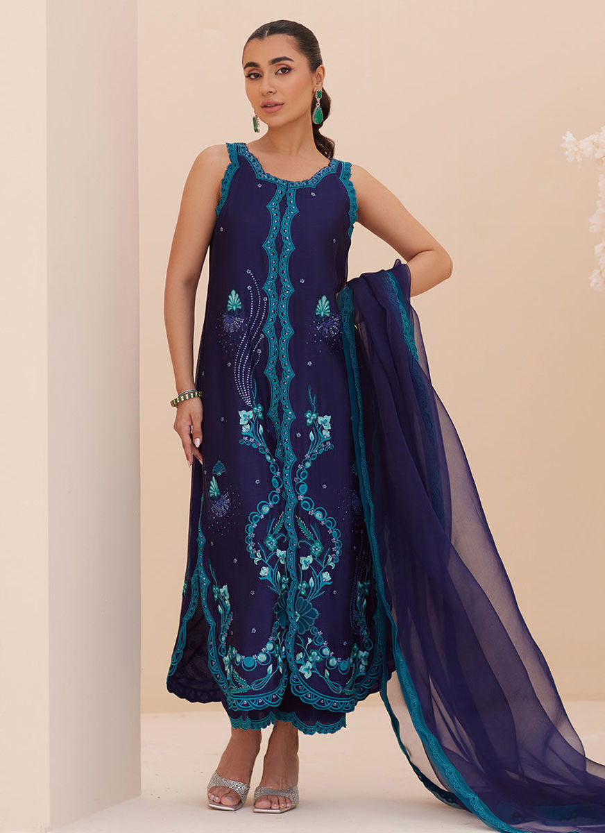 Rio Ink Shirt And Dupatta