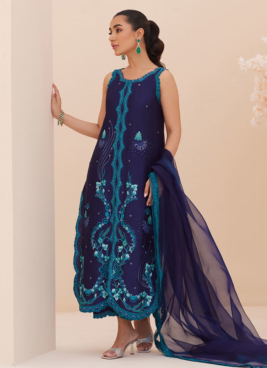 Rio Ink Shirt And Dupatta