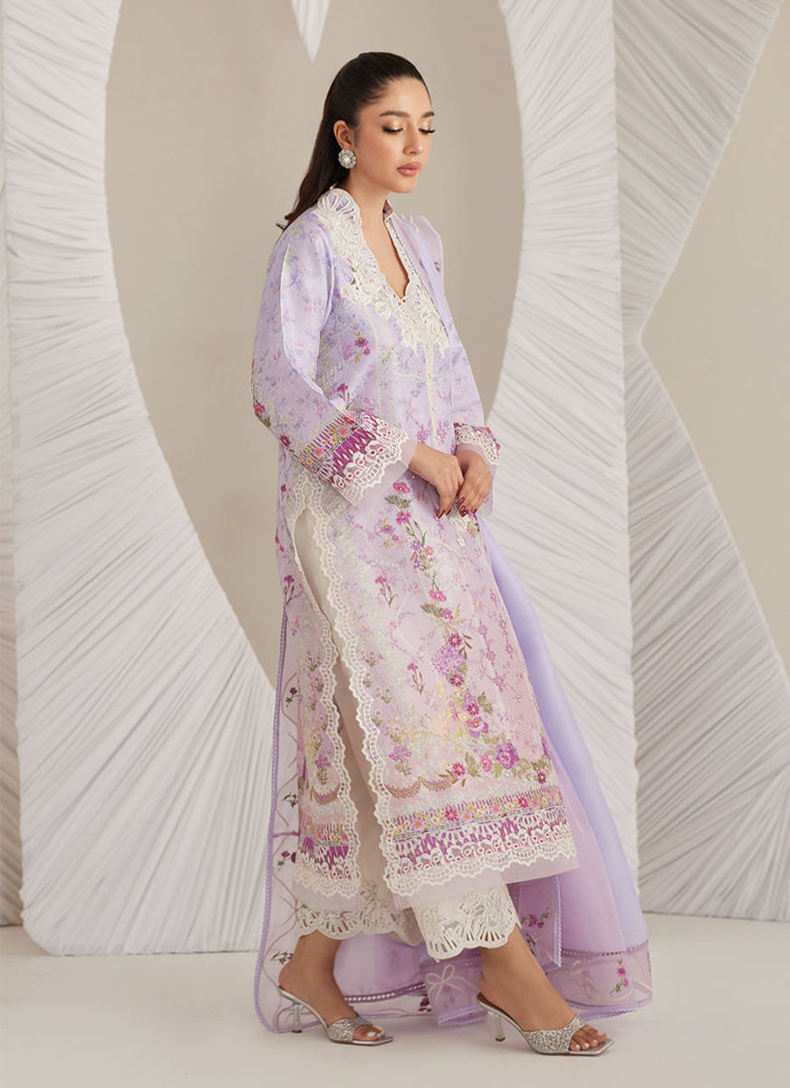 Polina Ombre Shirt And Dupatta