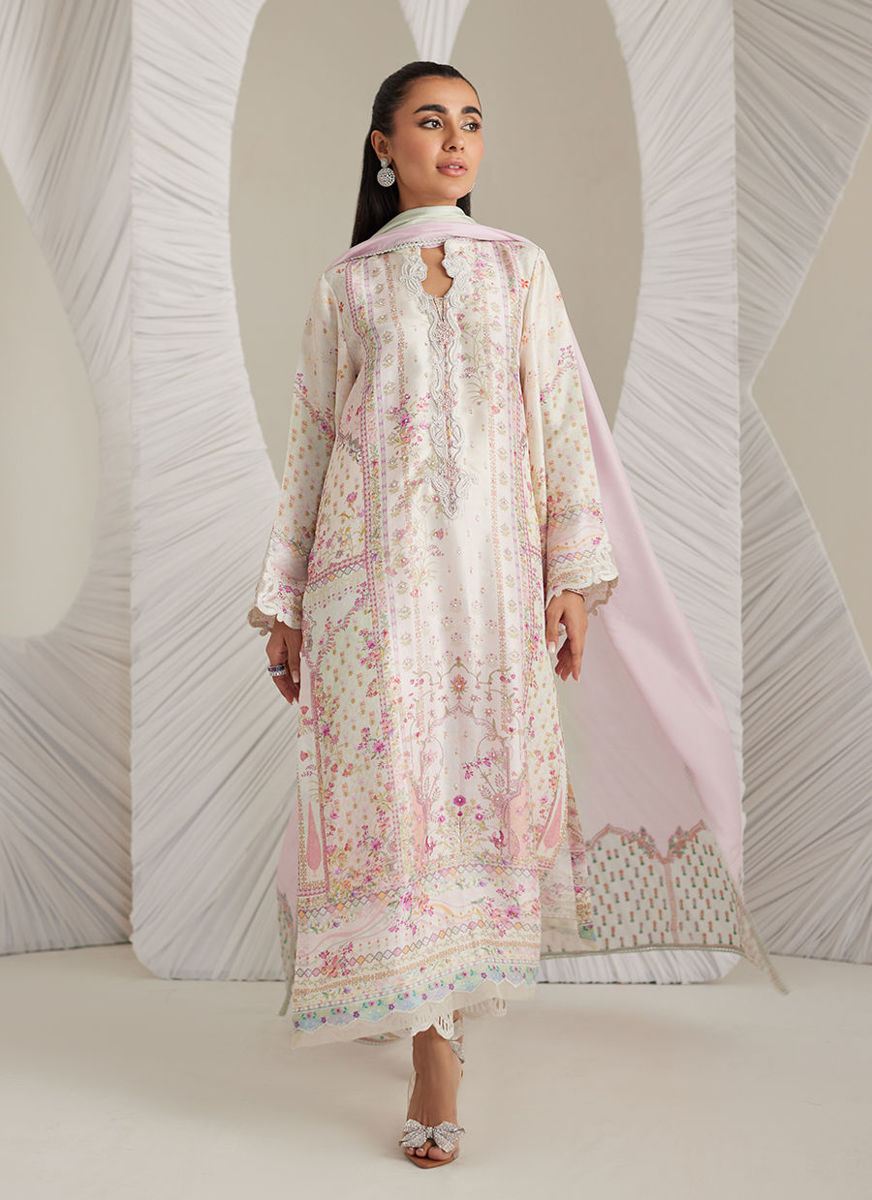 Brea Ivory Shirt And Dupatta