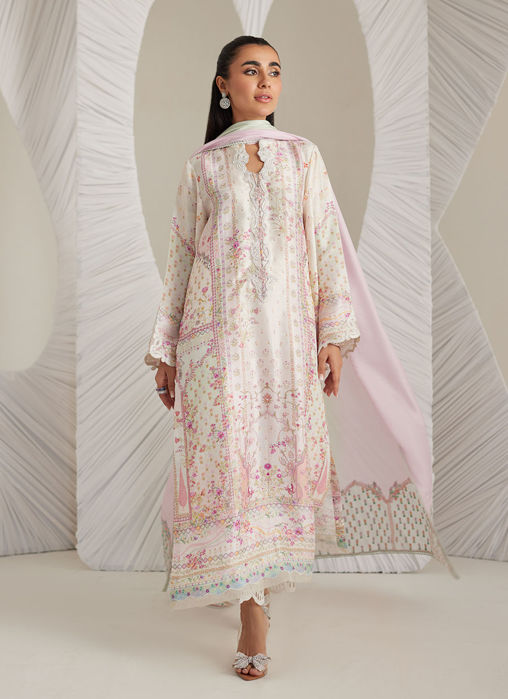 Brea Ivory Shirt And Dupatta