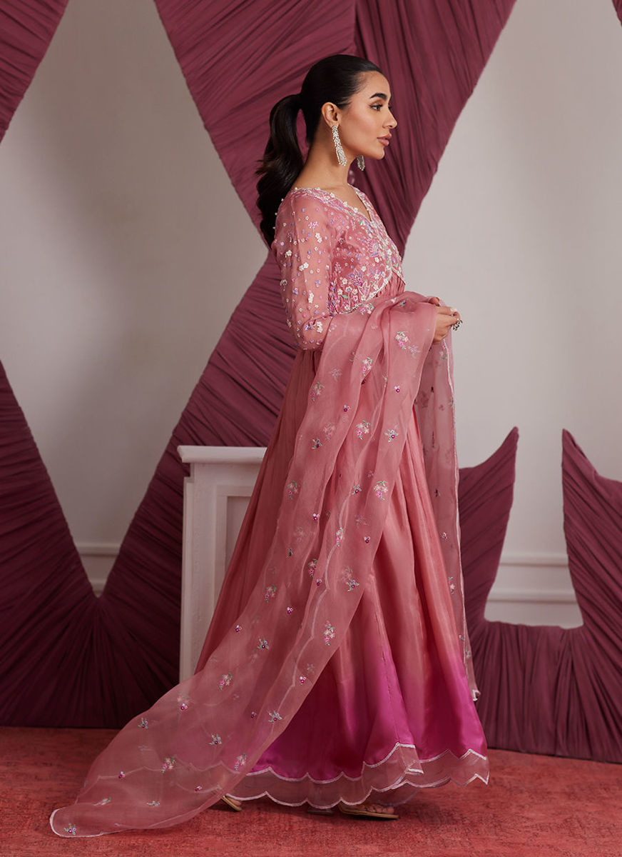 Wylie Watermelon Kalidaar And Dupatta